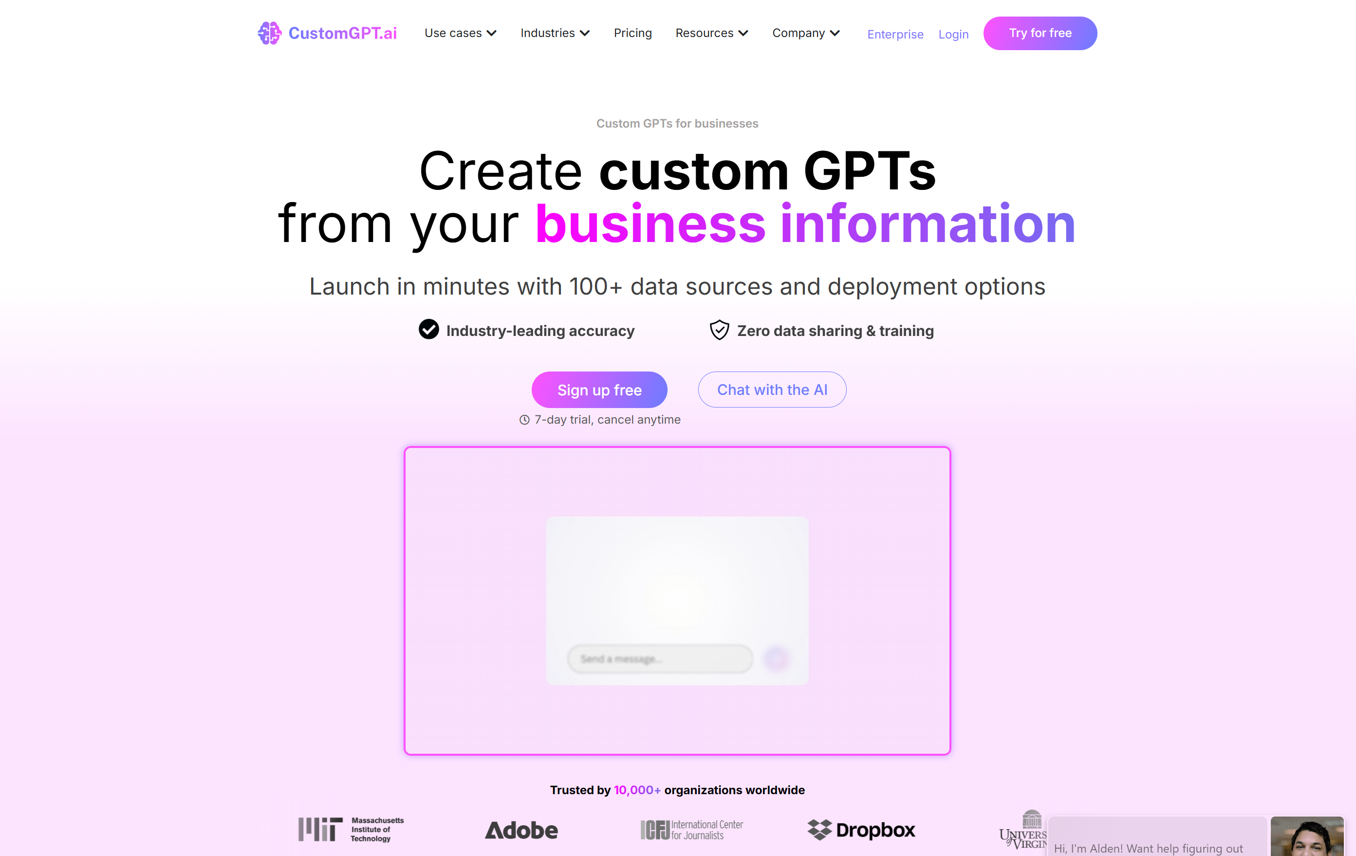 CustomGPT.ai – No‑Code AI Agents Built from Your Content - AItrendytools